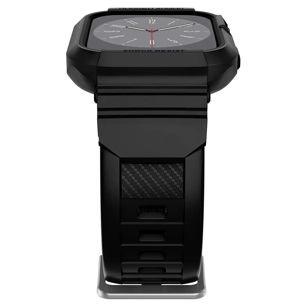 Чохол та ремінець 2в1 Spigen Case Rugged Armor Pro for Apple Watch Series 45mm/44mm - Black (062CS25324)