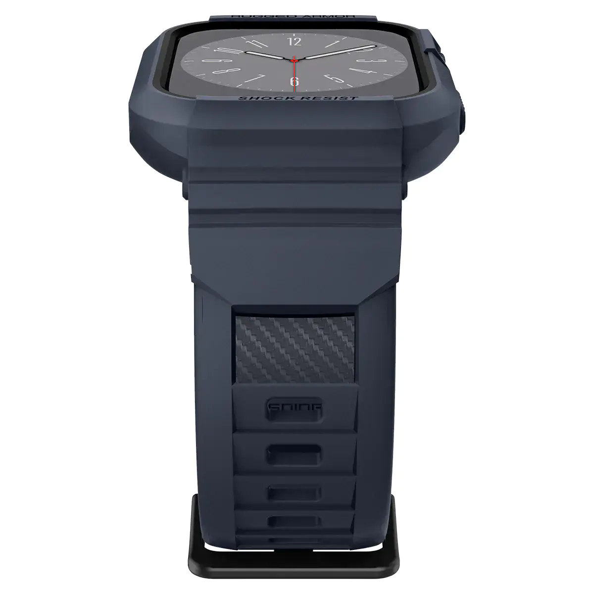 Чехол и ремешок 2в1 Spigen Case Rugged Armor Pro for Apple Watch Series 45mm/44mm - Charcoal Gray (ACS00819)