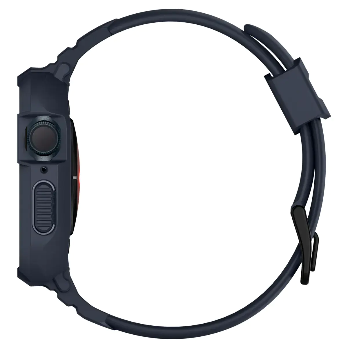Чехол и ремешок 2в1 Spigen Case Rugged Armor Pro for Apple Watch Series 45mm/44mm - Charcoal Gray (ACS00819)