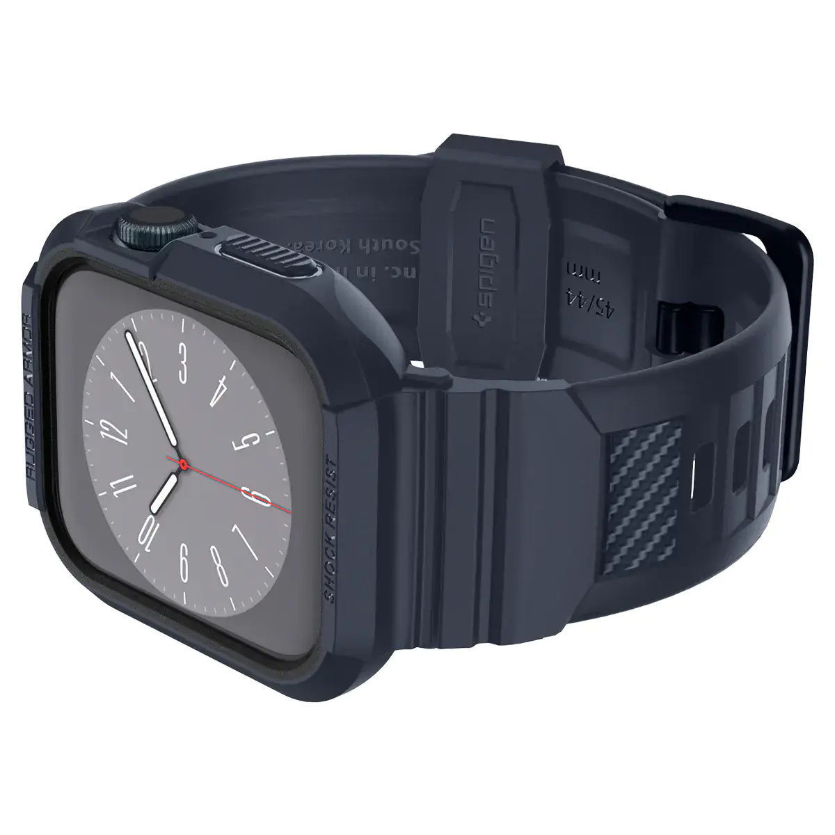 Чехол и ремешок 2в1 Spigen Case Rugged Armor Pro for Apple Watch Series 45mm/44mm - Charcoal Gray (ACS00819)