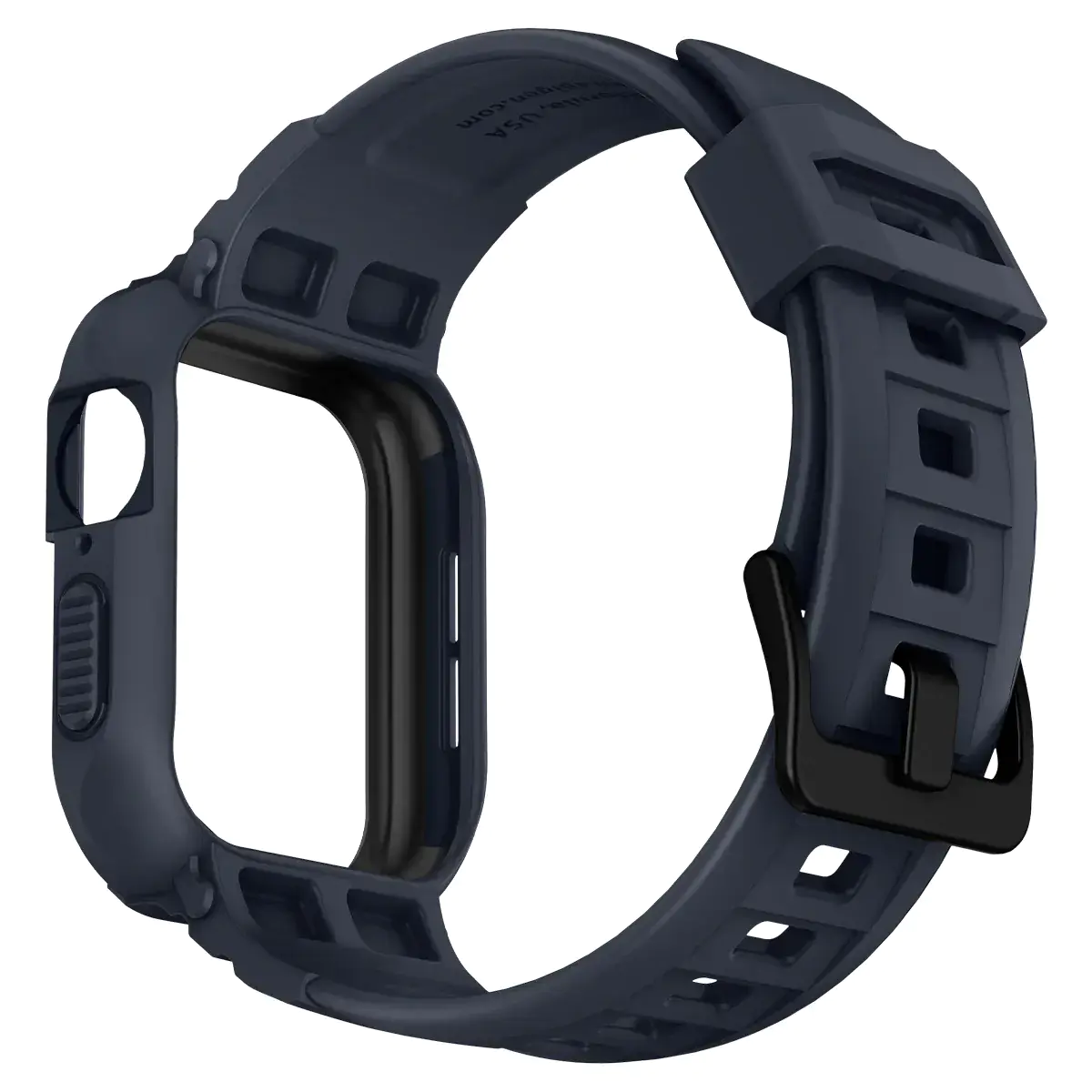 Чехол и ремешок 2в1 Spigen Case Rugged Armor Pro for Apple Watch Series 45mm/44mm - Charcoal Gray (ACS00819)