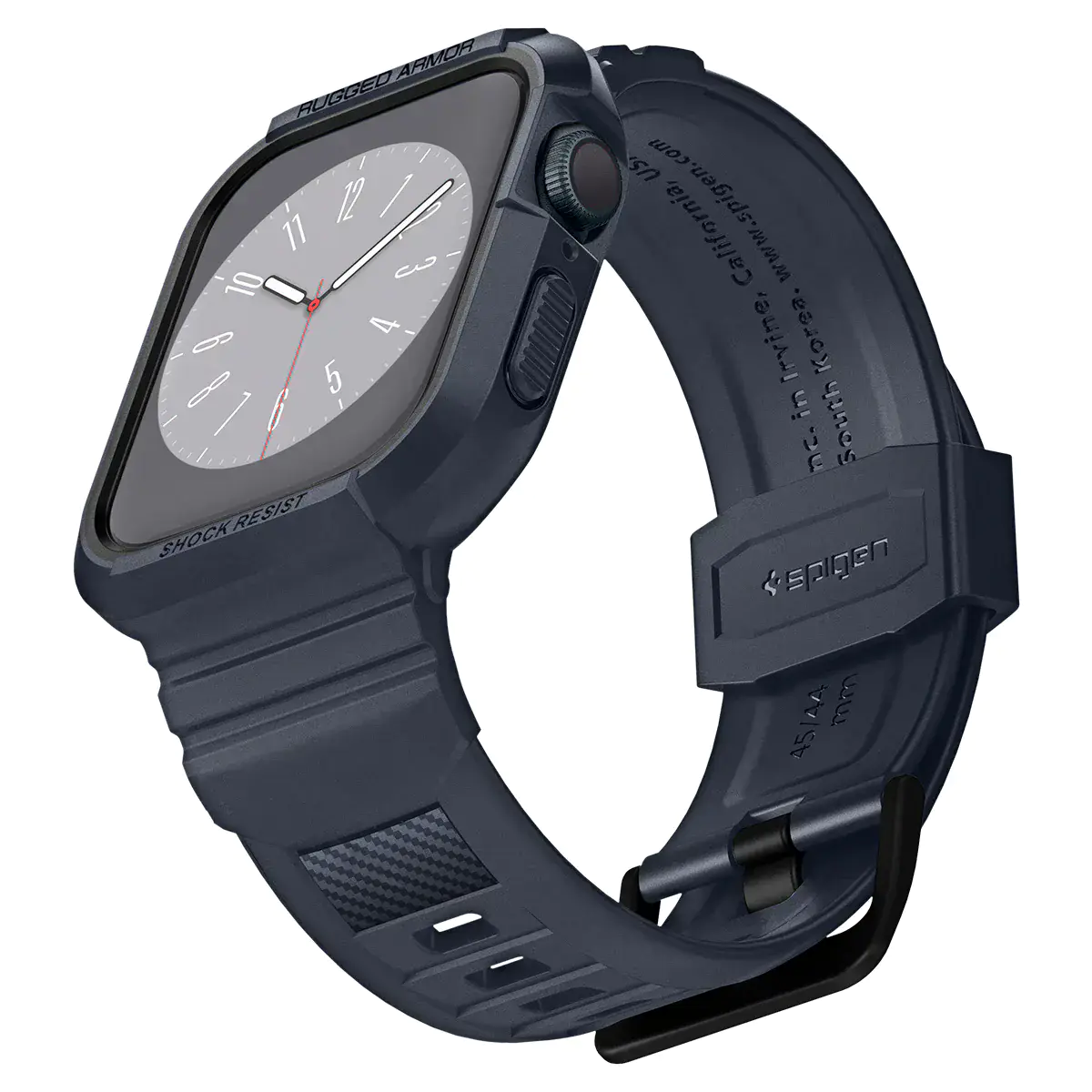 Чехол и ремешок 2в1 Spigen Case Rugged Armor Pro for Apple Watch Series 45mm/44mm - Charcoal Gray (ACS00819)