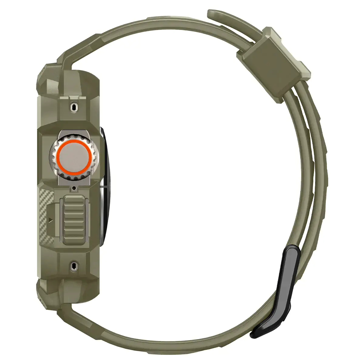 Чохол та ремінець 2в1 Spigen Case Rugged Armor Pro for Apple Watch Ultra 49mm - Vintage Khaki (ACS05915)