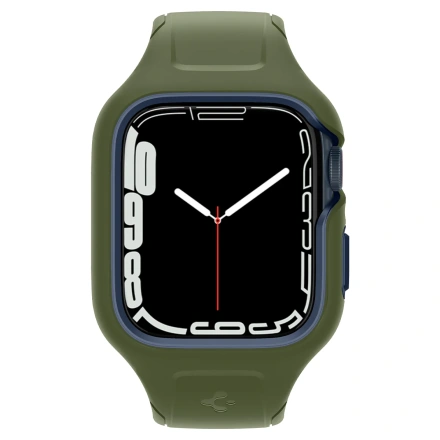Чехол и ремешок 2в1 Spigen Case Liquid Air Pro for Apple Watch Series 45mm - Moss Green (ACS04408)
