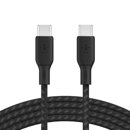 Кабель Belkin BoostCharge USB-C to USB-C Cable 2.0 m 100W - Black (CAB014bt2MBK)