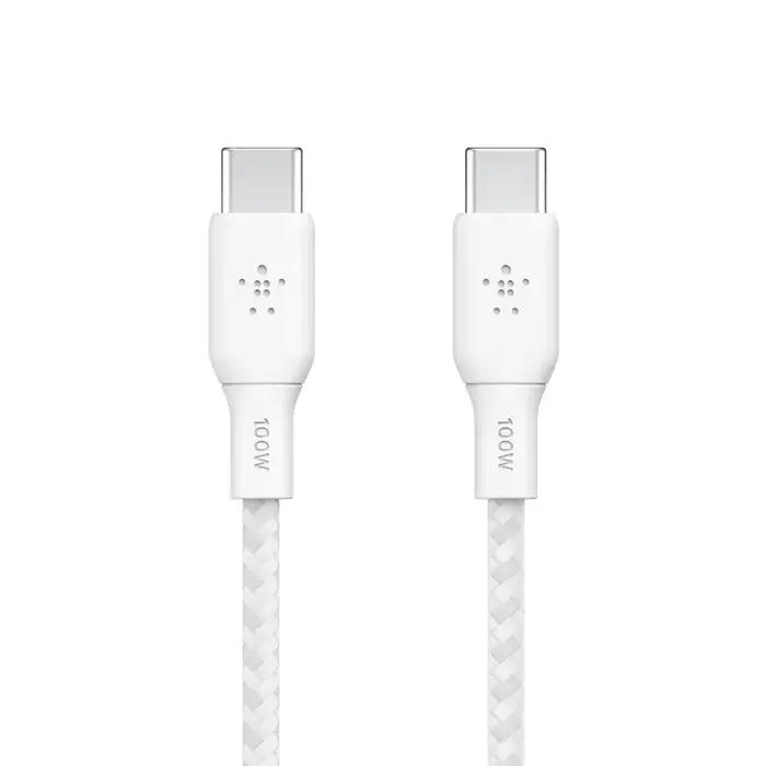 Кабель Belkin BoostCharge USB-C to USB-C Cable 2.0 m 100W - White (CAB014bt2MWH)