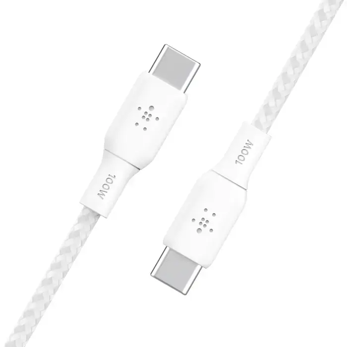 Кабель Belkin BoostCharge USB-C to USB-C Cable 3.0 m 100W - White (CAB014bt3MWH)