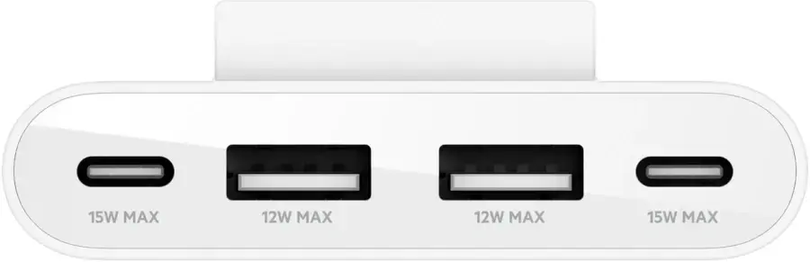 Концентратор Belkin BoostCharge 4-Port USB Power Extender 2.0m - White (BUZ001bt2MWHB7)