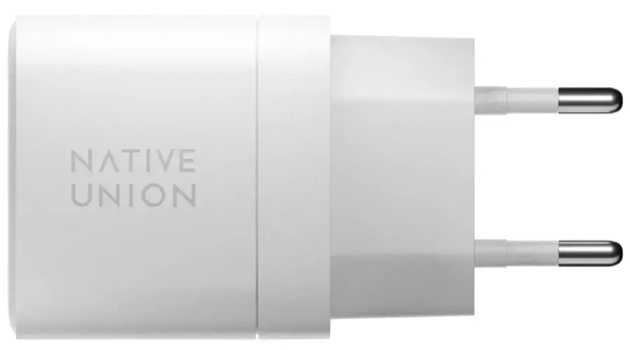 Мережевий зарядний пристрій Native Union Fast GaN Charger PD 35W Dual USB-C Port - White (FAST-PD35-WHT-EU)