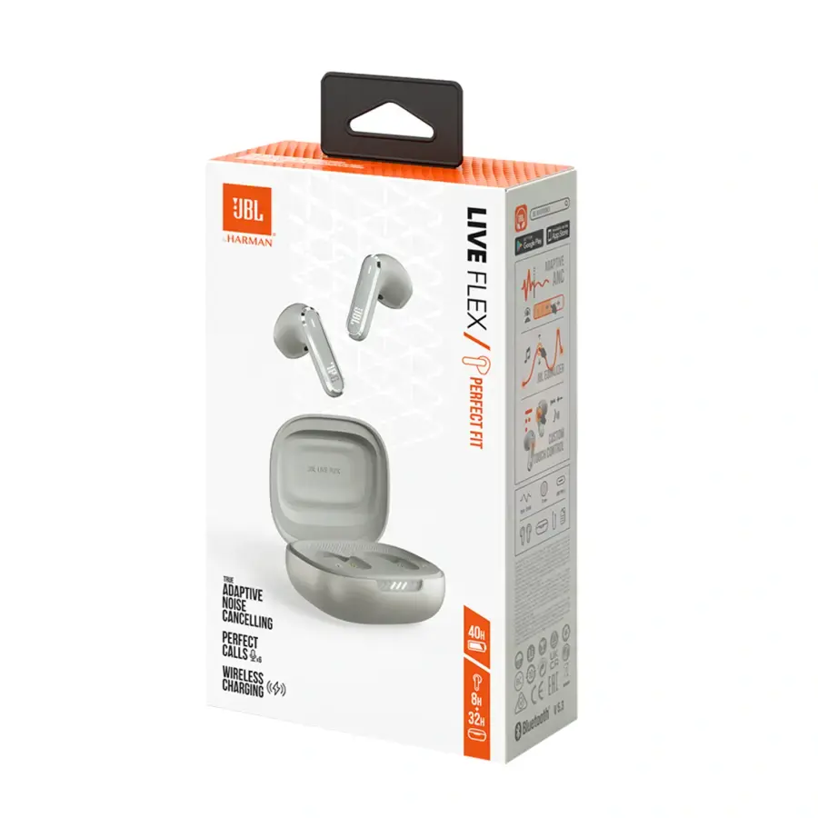 Навушники JBL Live Flex - Silver (JBLLIVEFLEXSVR)