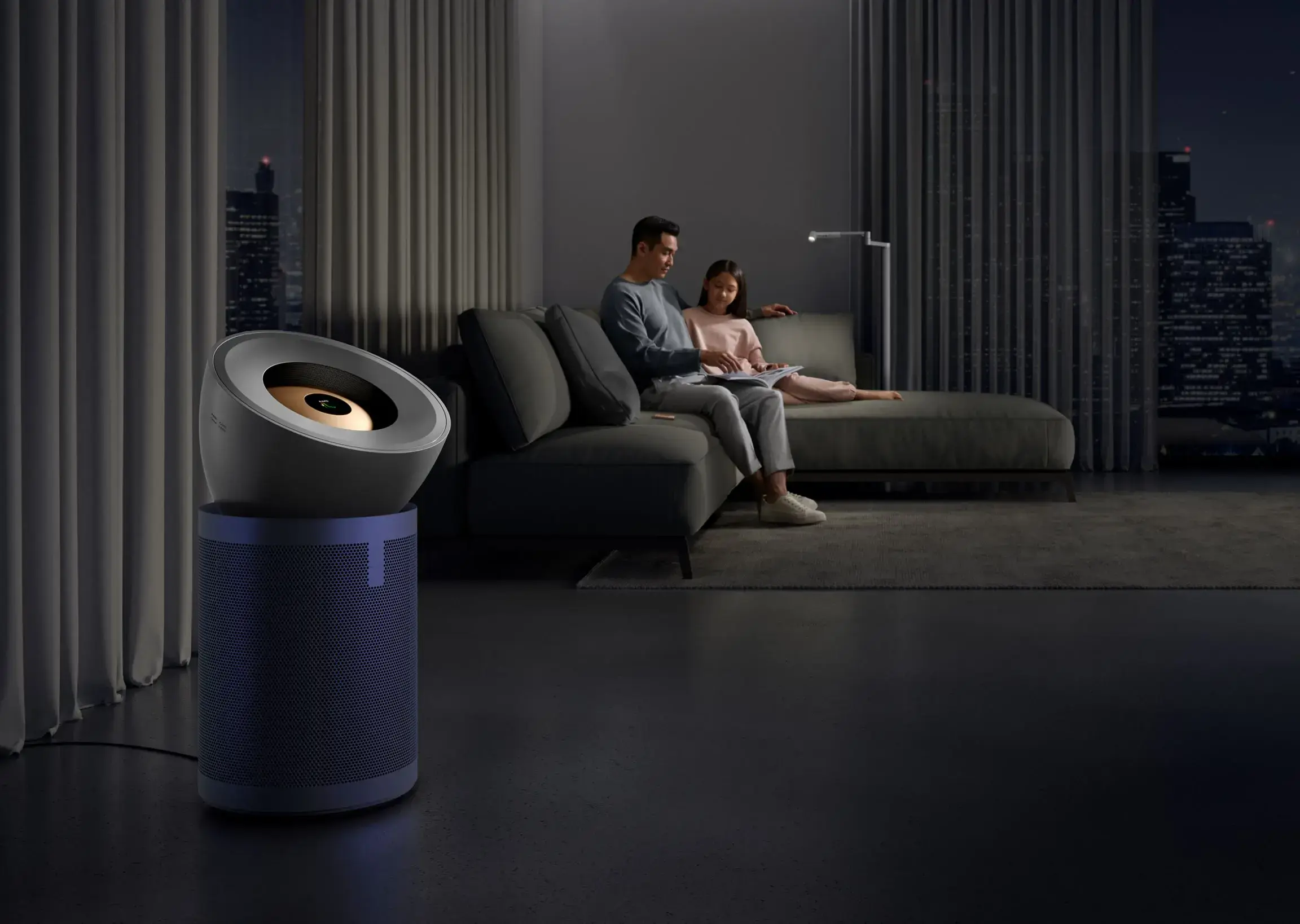 Очищувач повітря Dyson Purifier Big+Quiet Formaldehyde BP03 - Bright Nickel/Prussian Blue (410639-01) EU