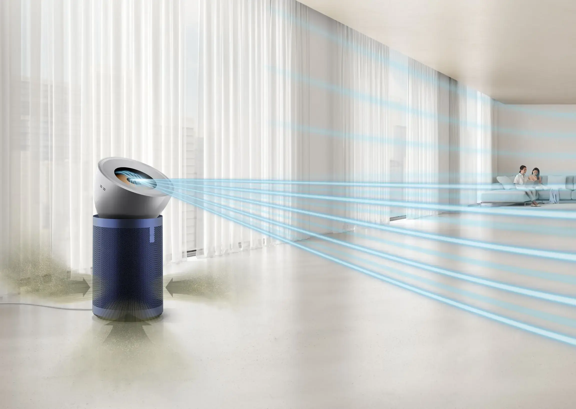 Очищувач повітря Dyson Purifier Big+Quiet Formaldehyde BP03 - Bright Nickel/Prussian Blue (410639-01) EU