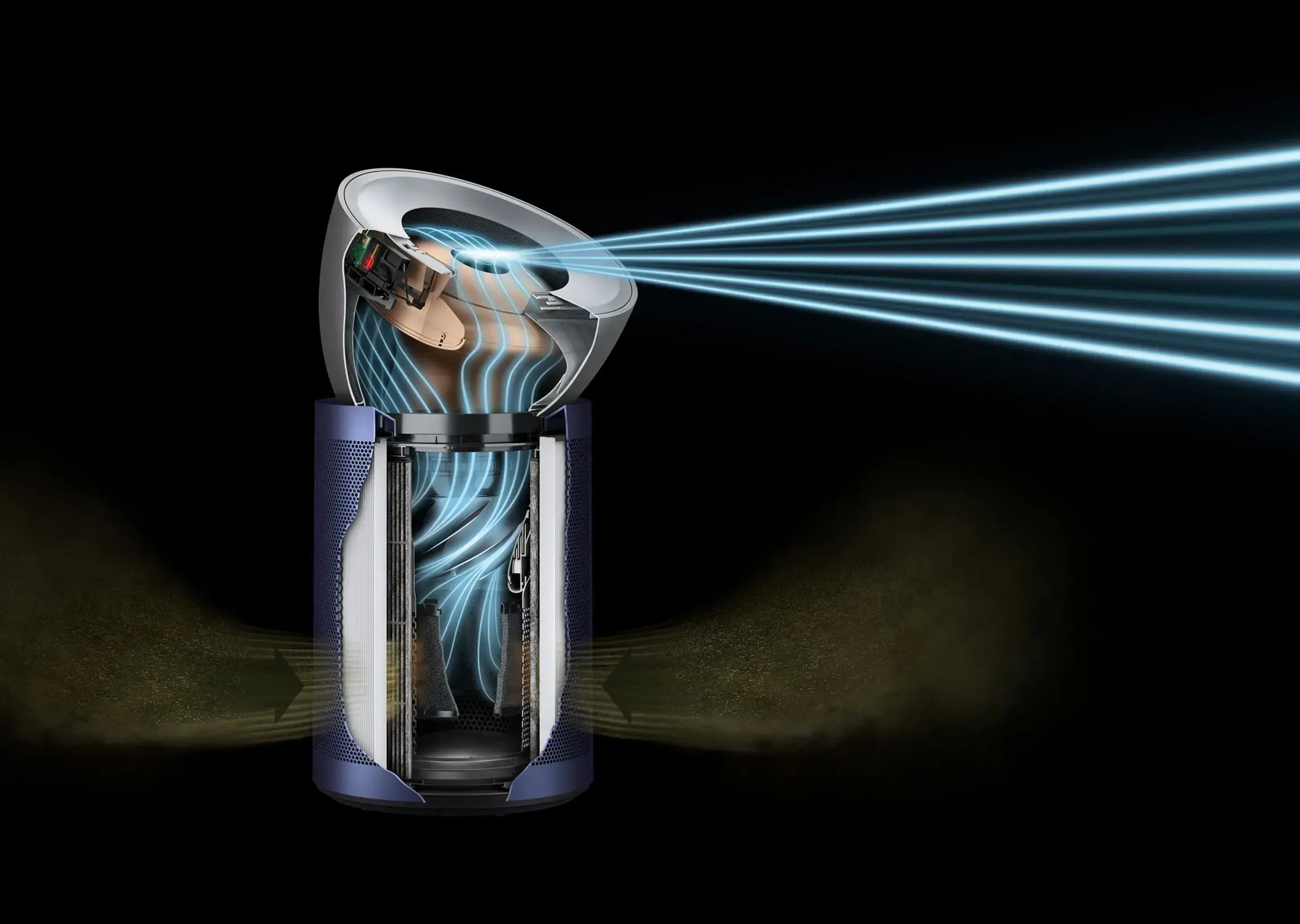 Очищувач повітря Dyson Purifier Big+Quiet Formaldehyde BP03 - Bright Nickel/Prussian Blue (410639-01) EU