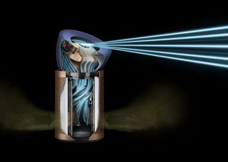 Очищувач повітря Dyson Purifier Big+Quiet Formaldehyde BP04 - Prussian Blue/Gold (394809-01)