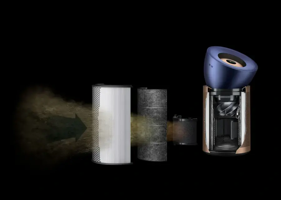 Очищувач повітря Dyson Purifier Big+Quiet Formaldehyde BP04 - Prussian Blue/Gold (394809-01)