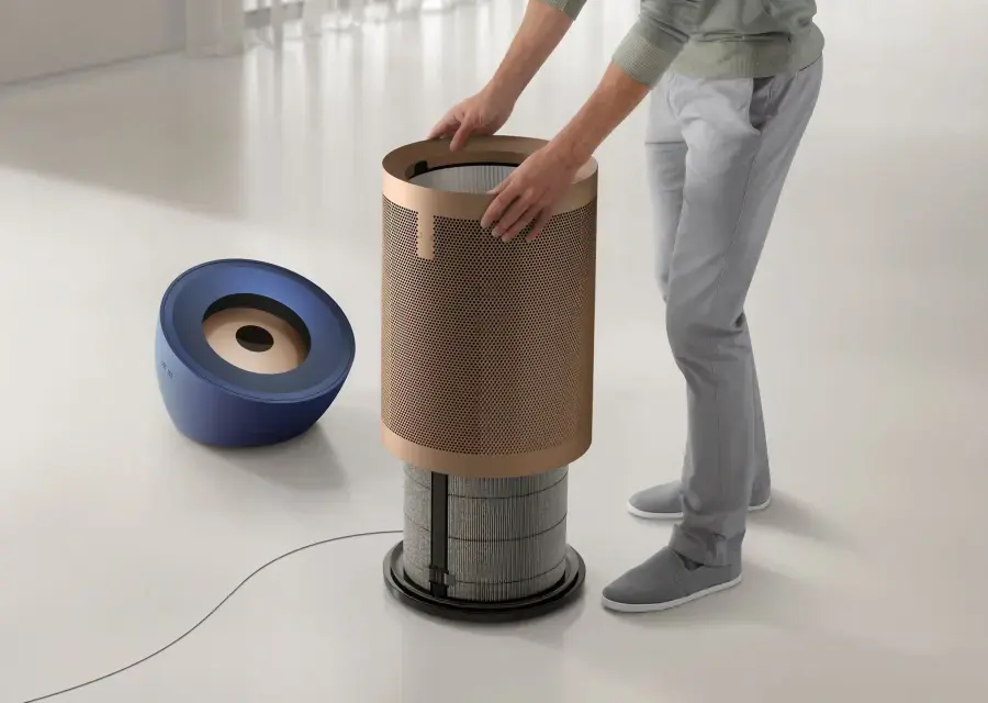 Очищувач повітря Dyson Purifier Big+Quiet Formaldehyde BP04 - Prussian Blue/Gold (394809-01)