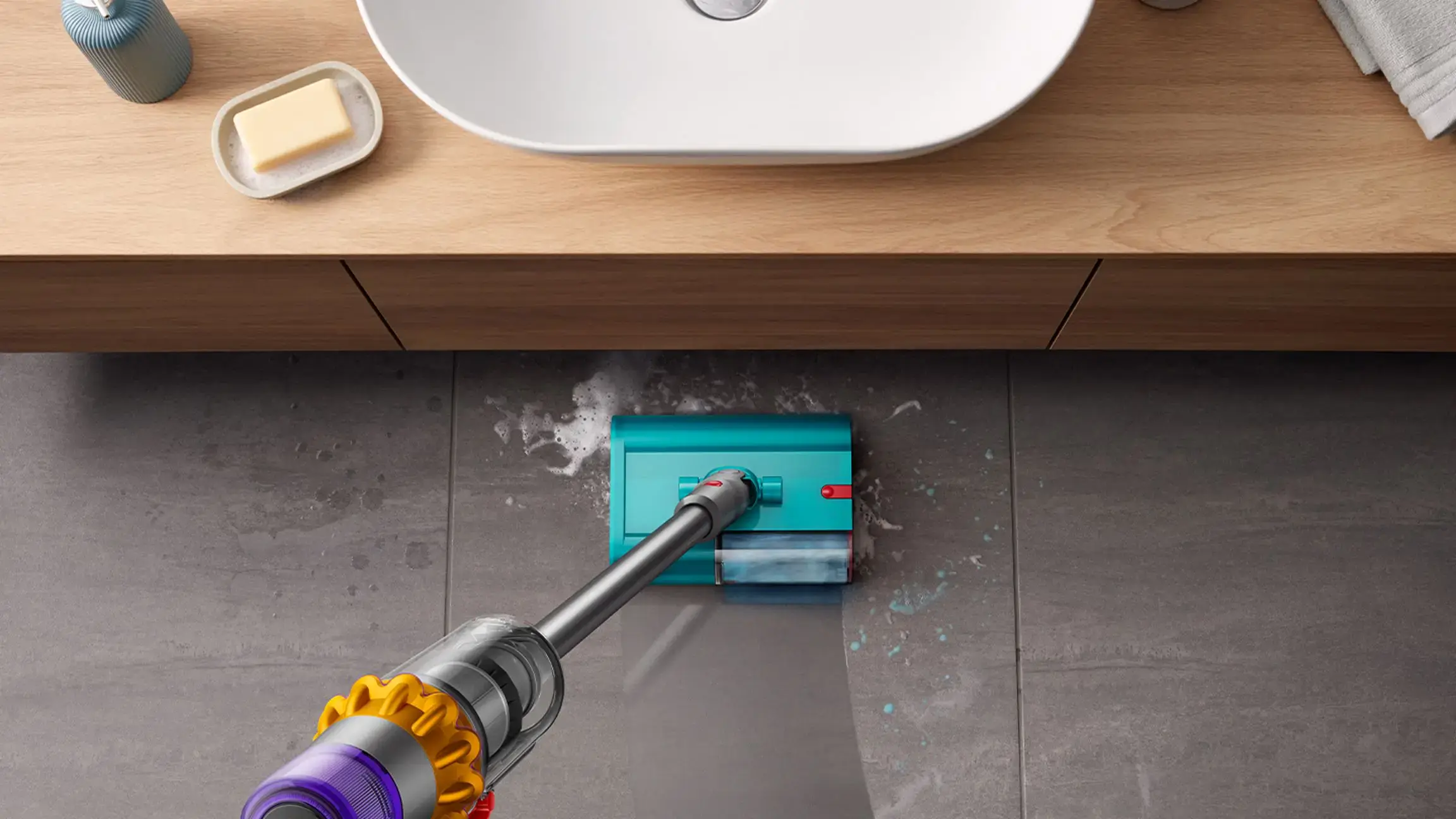 Пылесос Dyson V15s Detect Submarine - Yellow/Nickel (448798-01)