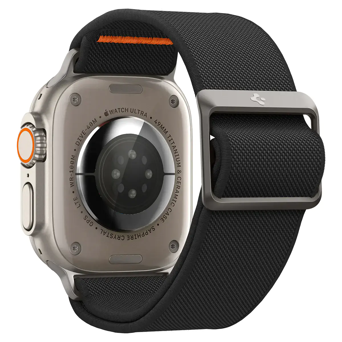 Ремешок Spigen Band Lite Fit Ultra Watch Band for Apple Watch 49mm/45mm/44mm/42mm - Black (AMP05983)