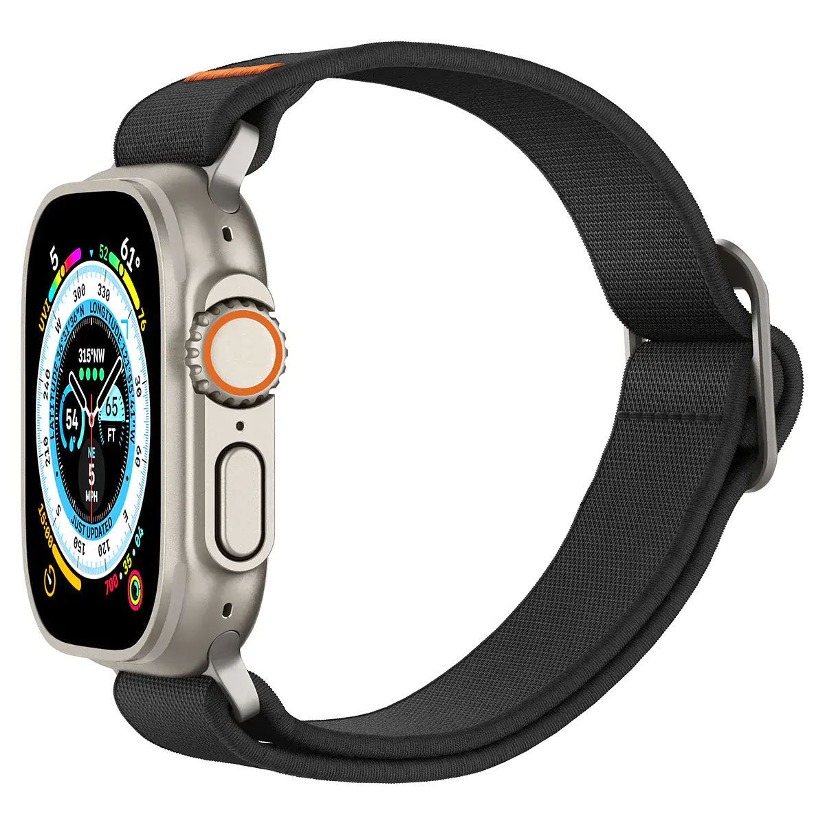 Ремешок Spigen Band Lite Fit Ultra Watch Band for Apple Watch 49mm/45mm/44mm/42mm - Black (AMP05983)