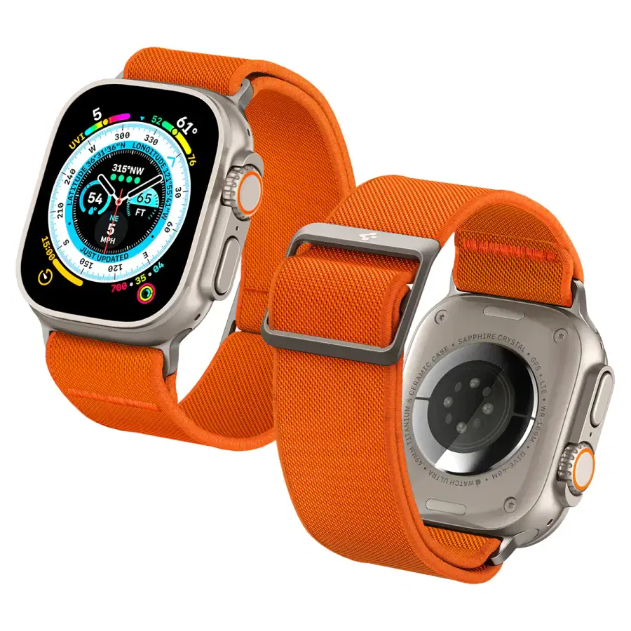 Ремешок Spigen Band Lite Fit Ultra Watch Band for Apple Watch 49mm/45mm/44mm/42mm - Orange (AMP05986)