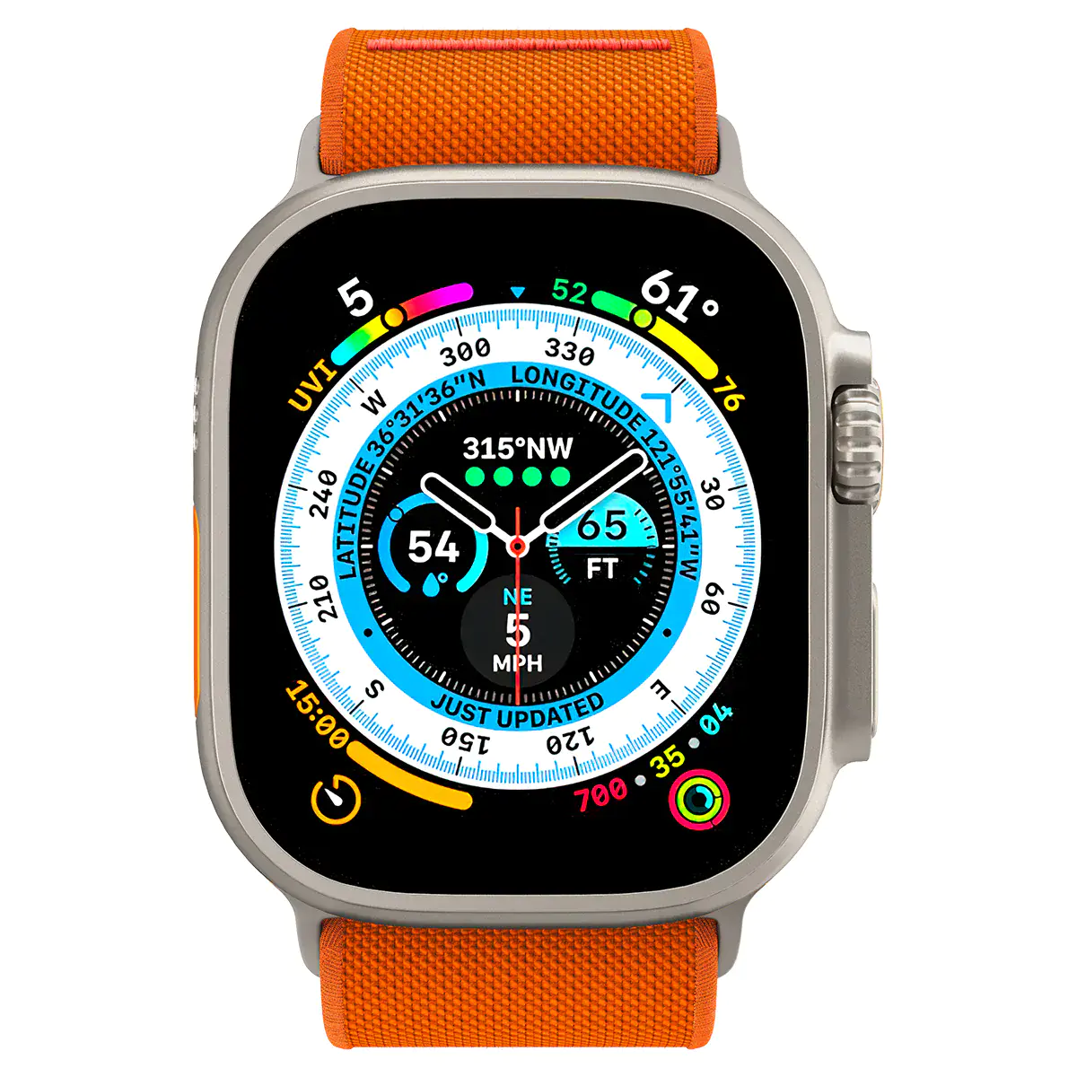Ремешок Spigen Band Lite Fit Ultra Watch Band for Apple Watch 49mm/45mm/44mm/42mm - Orange (AMP05986)