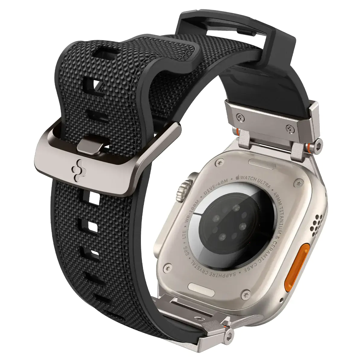 Ремінець Spigen DuraPro Armor Watch Band for Apple Watch 49mm/45mm/44mm/42mm - Black (AMP06065)