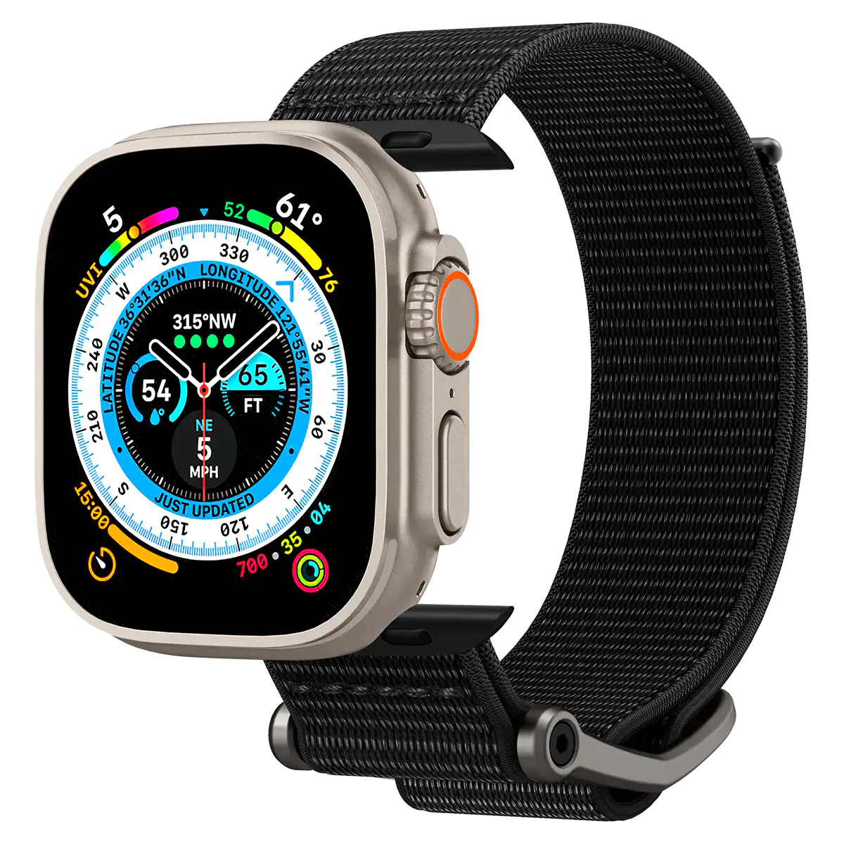 Ремінець Spigen DuraPro Flex Watch Band for Apple Watch 49mm/45mm/44mm/42mm - Black (AMP02465)