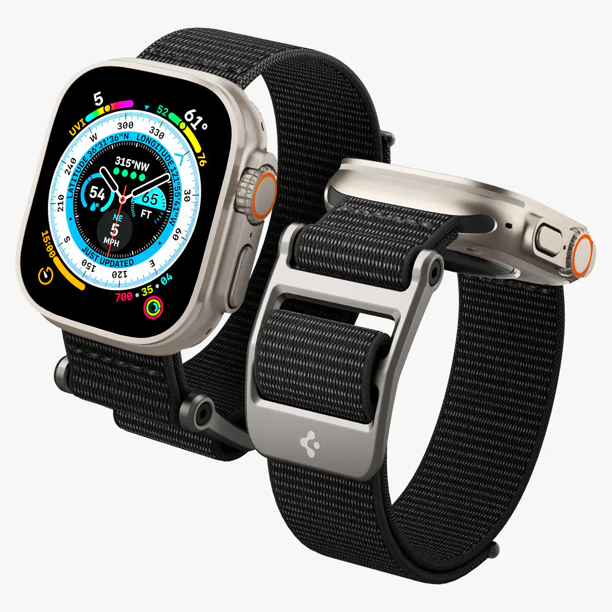 Ремінець Spigen DuraPro Flex Watch Band for Apple Watch 49mm/45mm/44mm/42mm - Black (AMP02465)