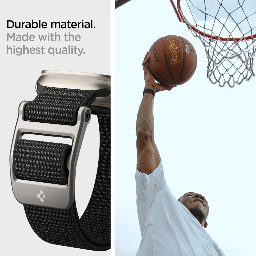 Ремінець Spigen DuraPro Flex Watch Band for Apple Watch 49mm/45mm/44mm/42mm - Black (AMP02465)