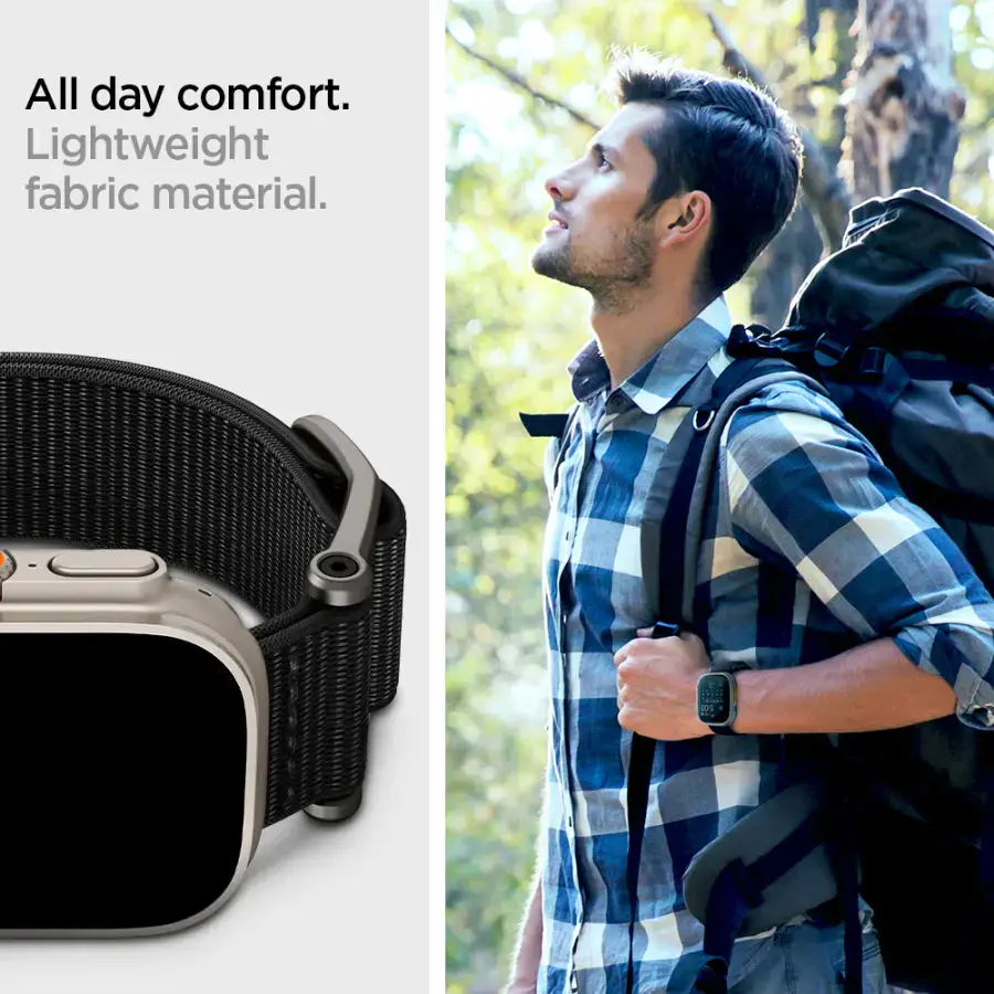 Ремешок Spigen DuraPro Flex Watch Band for Apple Watch 49mm/45mm/44mm/42mm - Black (AMP02465)