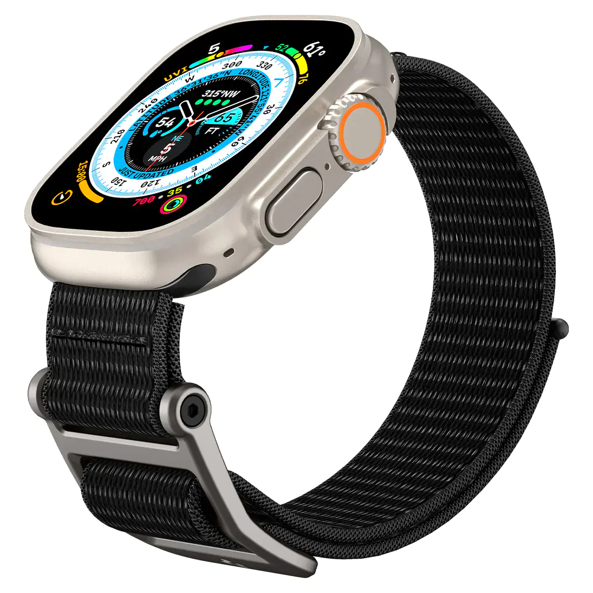Ремінець Spigen DuraPro Flex Watch Band for Apple Watch 49mm/45mm/44mm/42mm - Black (AMP02465)