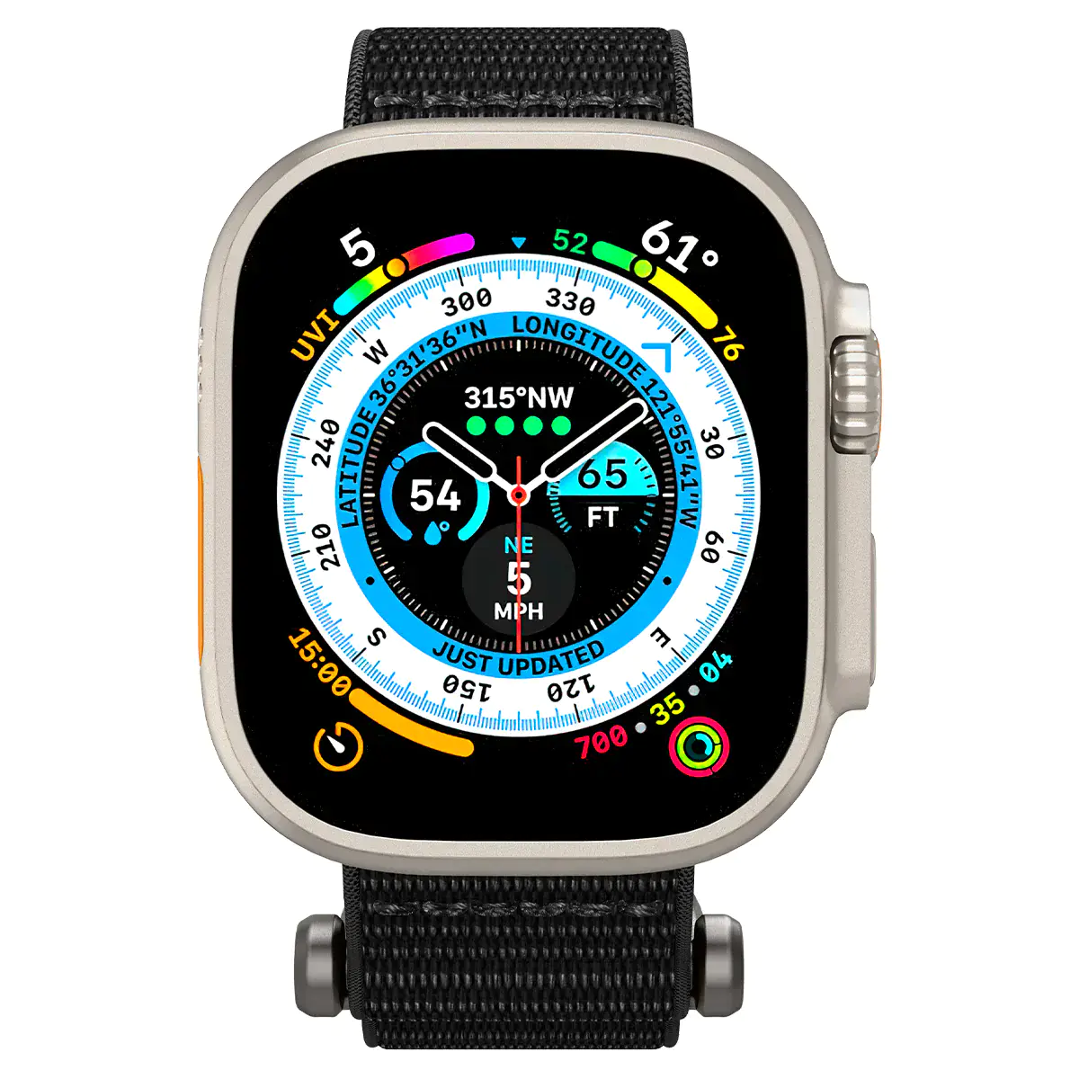 Ремінець Spigen DuraPro Flex Watch Band for Apple Watch 49mm/45mm/44mm/42mm - Black (AMP02465)