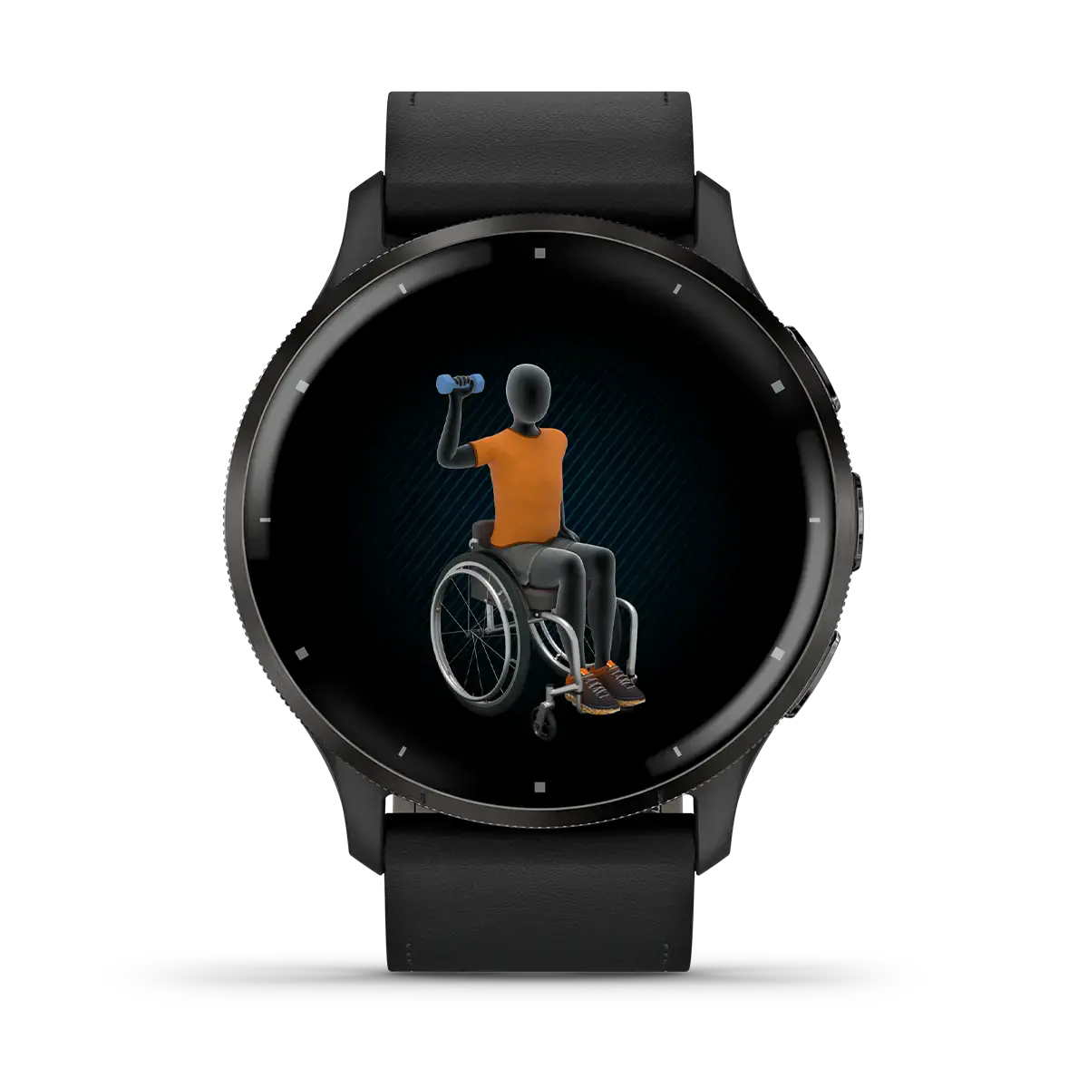 Смарт-часы Garmin Venu 3 Black/Slate Gray with Quick Release Leather Strap (010-02784-52)