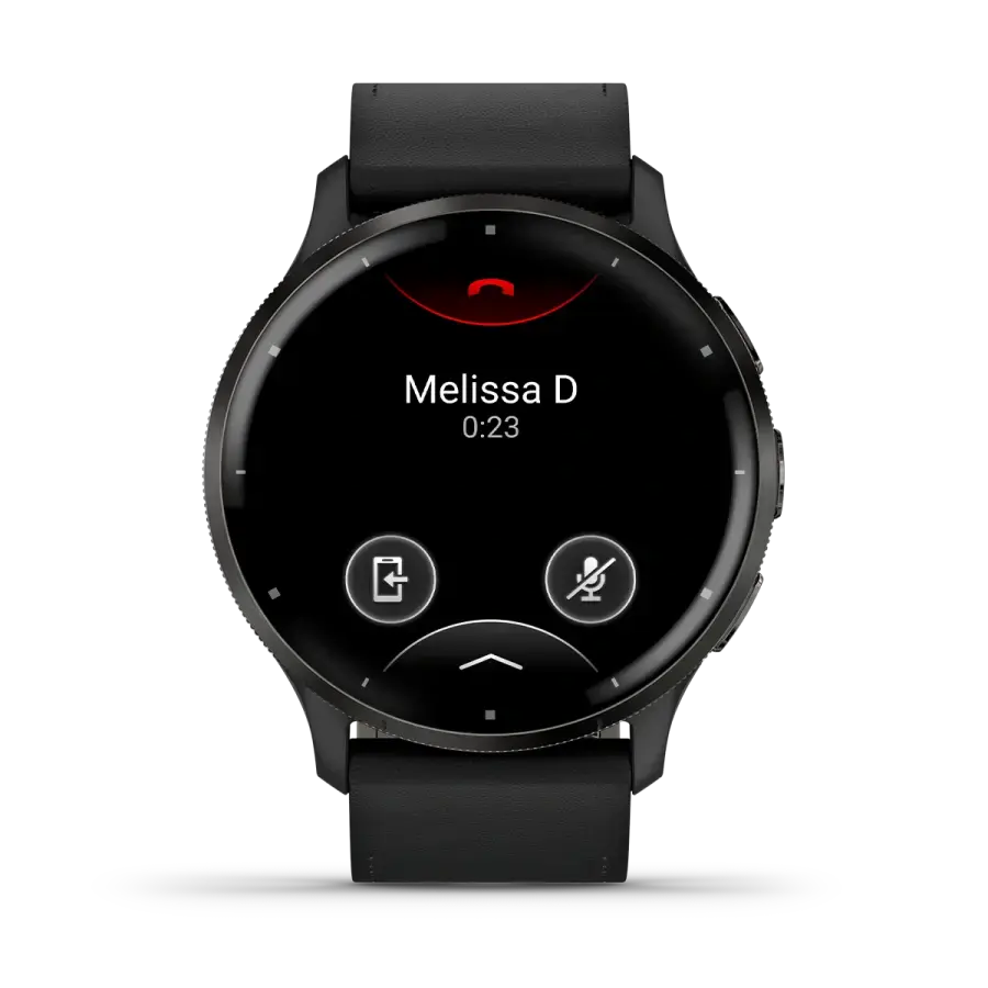 Смарт-годинник Garmin Venu 3 Black/Slate Gray with Quick Release Leather Strap (010-02784-52)