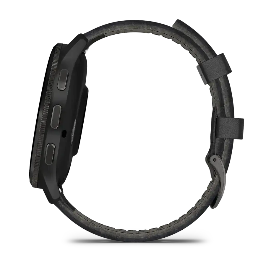 Смарт-годинник Garmin Venu 3 Black/Slate Gray with Quick Release Leather Strap (010-02784-52)