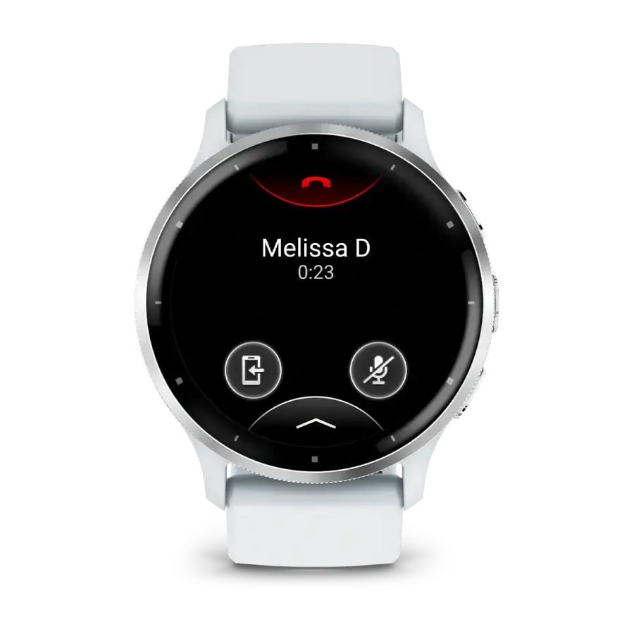 Смарт-годинник Garmin Venu 3 Silver Stainless Steel Bezel with Whitestone Case and Silicone Band (010-02784-00)