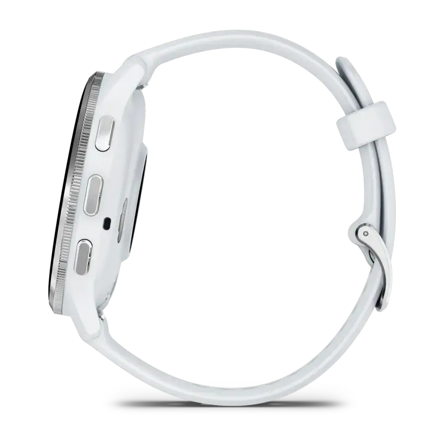 Смарт-годинник Garmin Venu 3 Silver Stainless Steel Bezel with Whitestone Case and Silicone Band (010-02784-00)