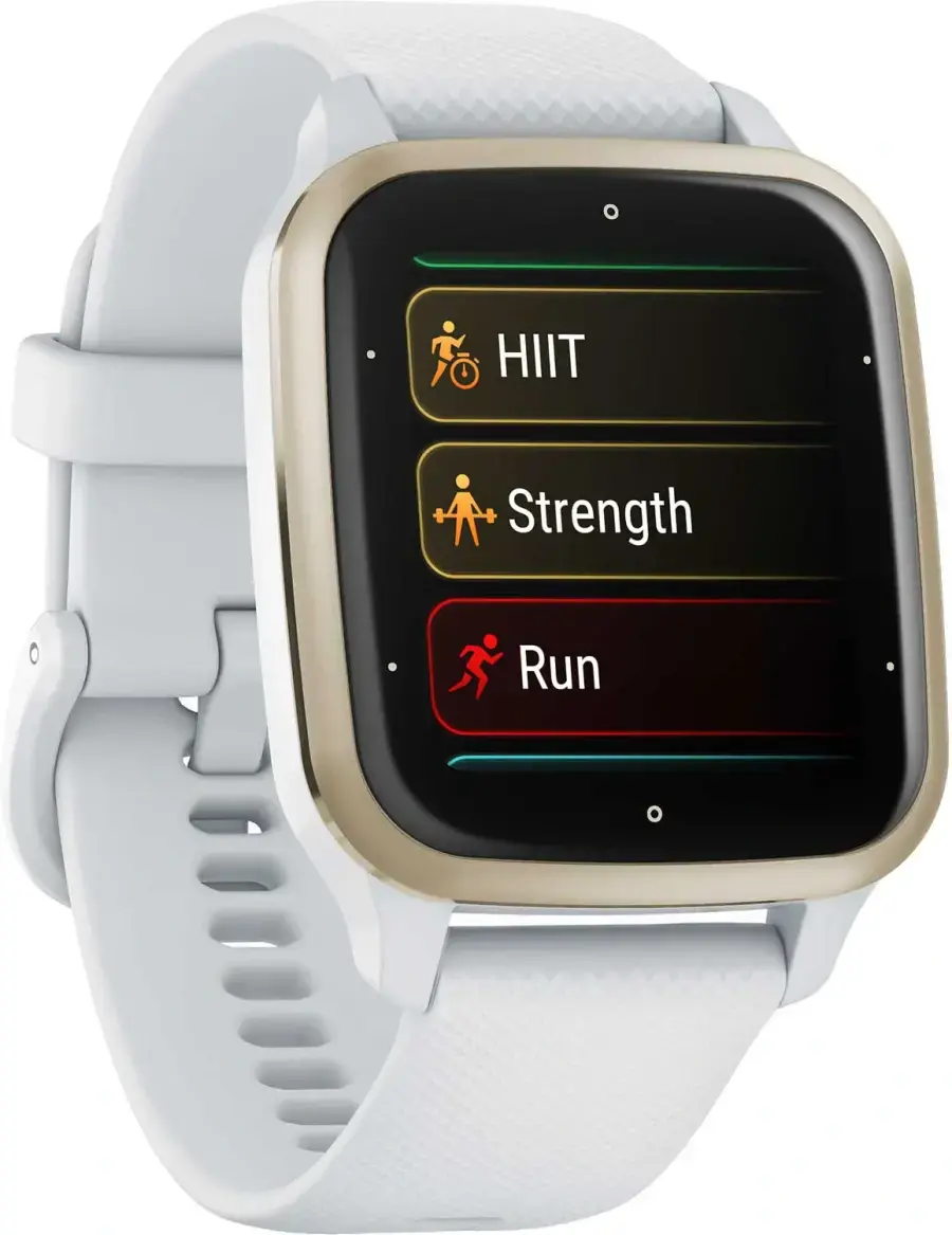 Смарт-годинник Garmin Venu Sq 2 Cream Gold Aluminum Bezel with White Case and Silicone Band (010-02701-01/11)