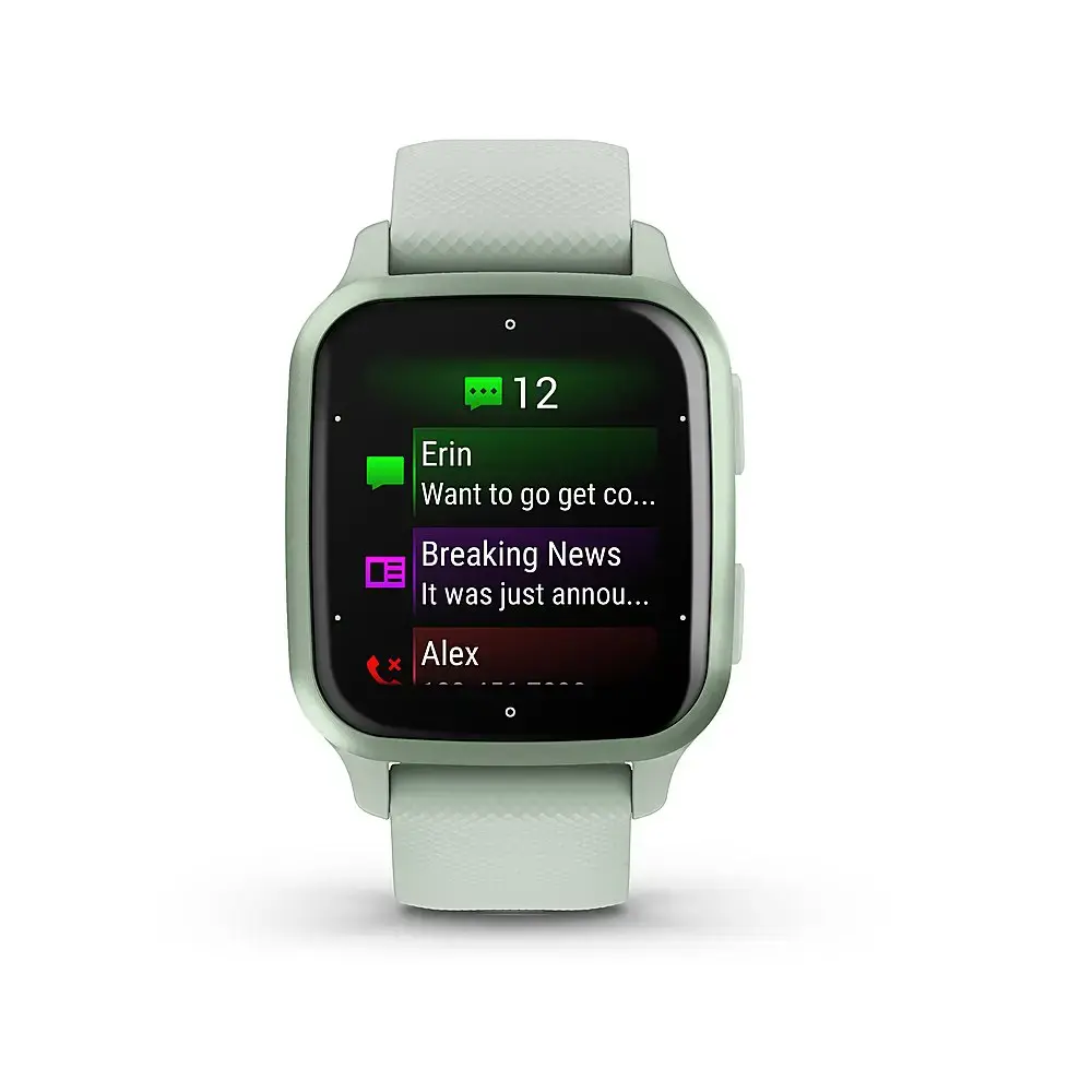 Смарт-годинник Garmin Venu Sq 2 Metallic Mint Aluminum Bezel with Cool Mint Case and Silicone Band (010-02701-02/12)