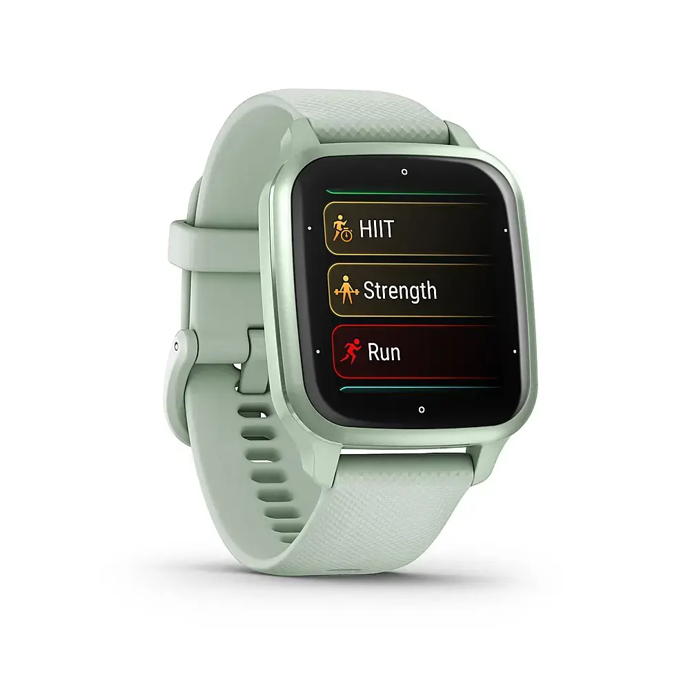 Смарт-годинник Garmin Venu Sq 2 Metallic Mint Aluminum Bezel with Cool Mint Case and Silicone Band (010-02701-02/12)