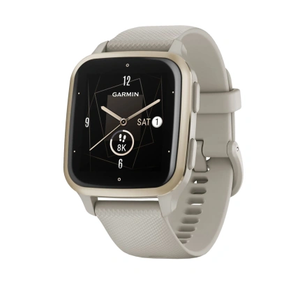 Смарт-часы Garmin Venu Sq 2 – Music Edition Cream Gold Al. Bezel w. French Gray Case and S. Band (0010-02700-02/12)