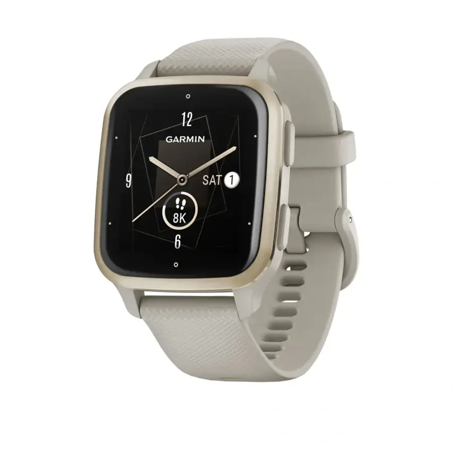 Смарт-годинник Garmin Venu Sq 2 – Music Edition Cream Gold Al. Bezel w. French Gray Case and S. Band (0010-02700-02/12)