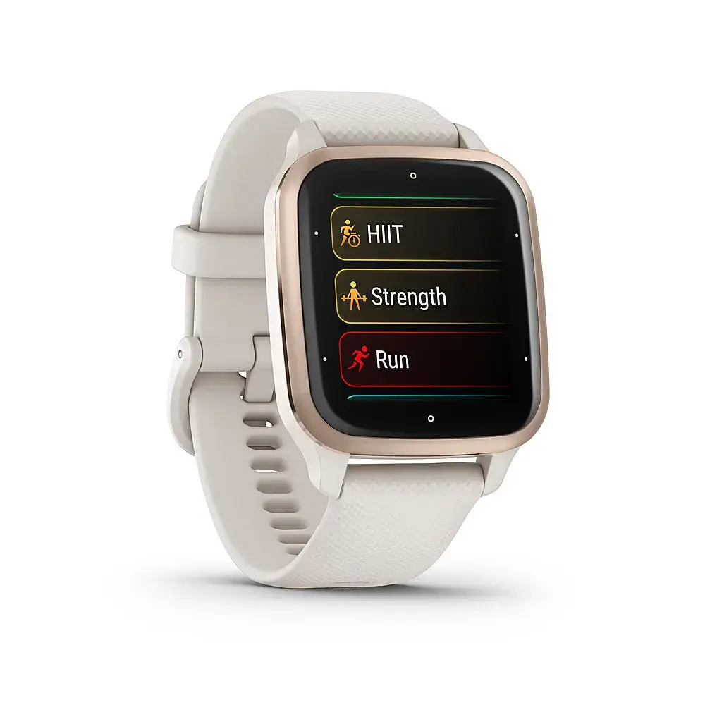 Смарт-годинник Garmin Venu Sq 2 – Music Edition Peach Gold Al. Bezel w. Ivory Case and S. Band (010-02700-01/11)