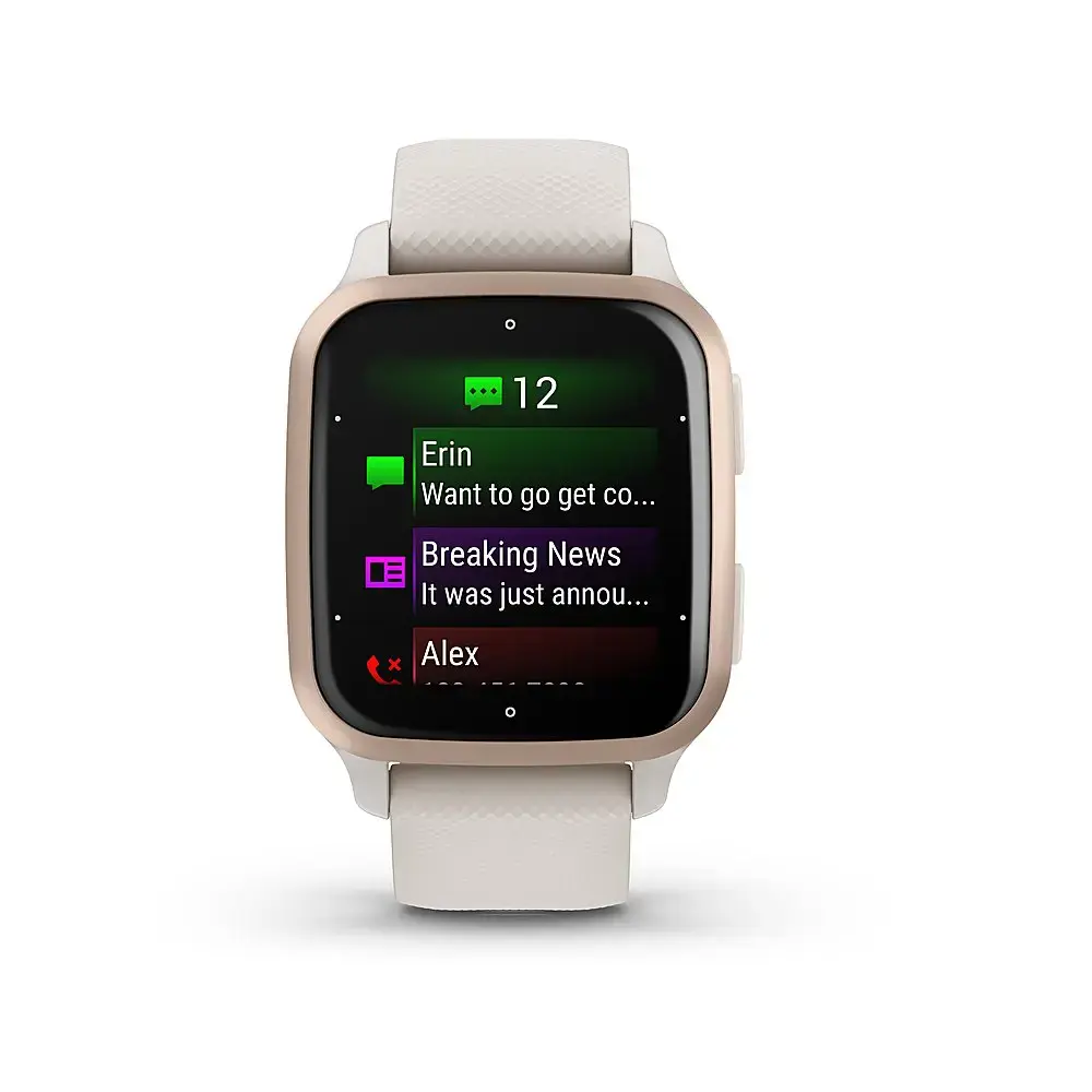 Смарт-годинник Garmin Venu Sq 2 – Music Edition Peach Gold Al. Bezel w. Ivory Case and S. Band (010-02700-01/11)