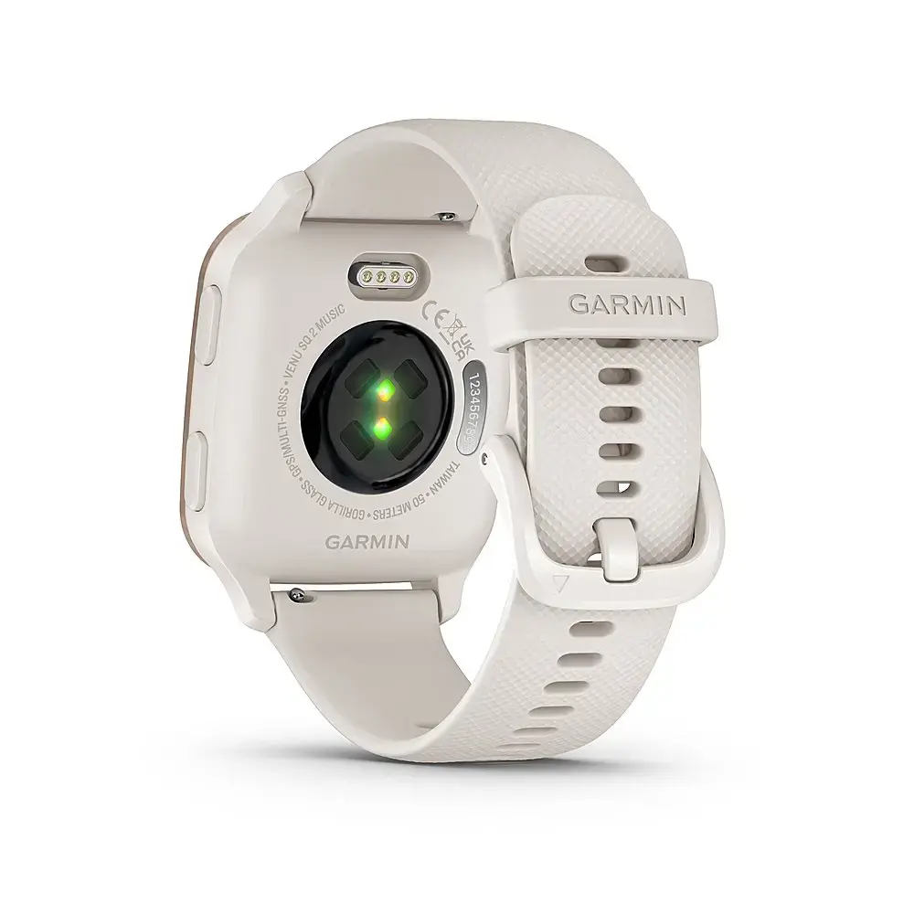 Смарт-годинник Garmin Venu Sq 2 – Music Edition Peach Gold Al. Bezel w. Ivory Case and S. Band (010-02700-01/11)