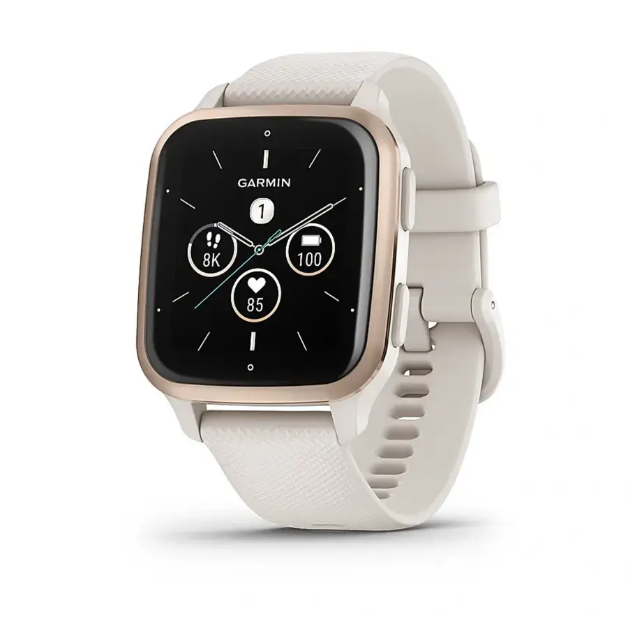 Смарт-годинник Garmin Venu Sq 2 – Music Edition Peach Gold Al. Bezel w. Ivory Case and S. Band (010-02700-01/11)