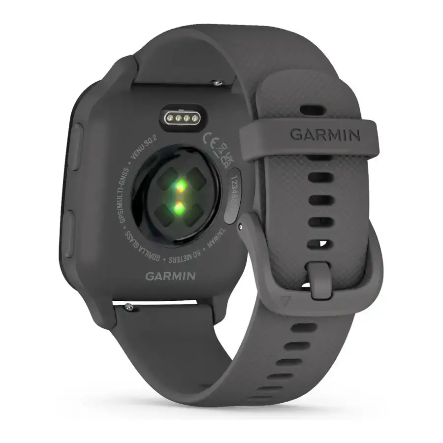 Смарт-годинник Garmin Venu Sq 2 Slate Aluminum Bezel with Shadow Gray Case and Silicone Band (010-02701-00/10)