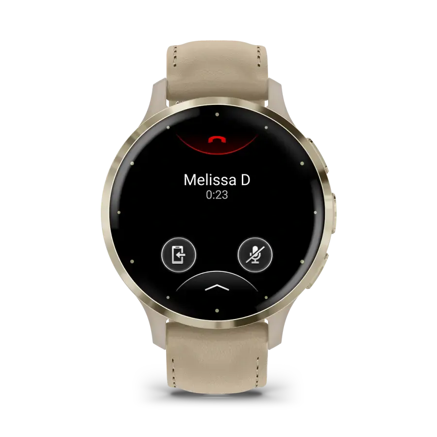 Смарт-годинник Garmin Venu 3S French Gray/Soft Gold with Quick Release Leather Strap (010-02785-55)