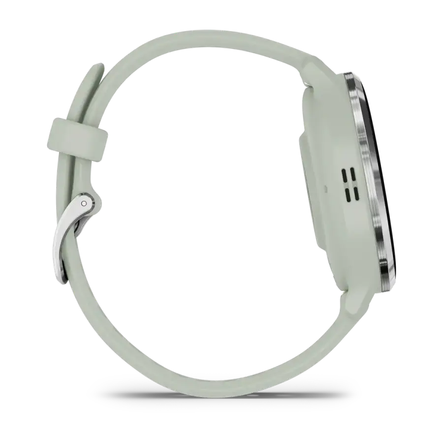 Смарт-годинник Garmin Venu 3S Silver Stainless Steel Bezel with Sage Gray Case and Silicone Band (010-02785-01)
