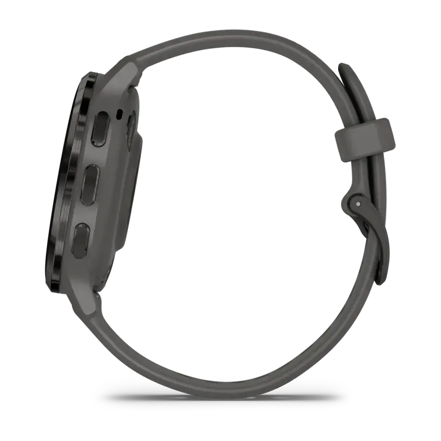 Смарт-годинник Garmin Venu 3S Slate Stainless Steel Bezel with Pebble Gray Case and Silicone Band (010-02785-00)